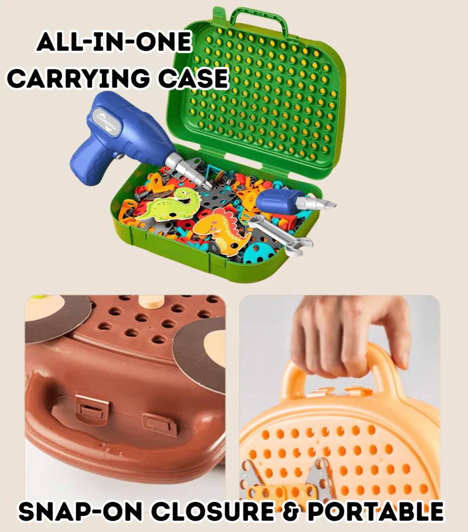 Little Engineer DIY Montessori Tool Box Set (Ages 3+) - Image 18