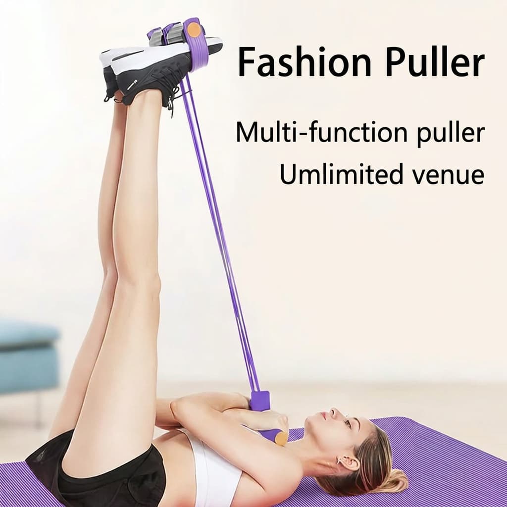 Yoga Pedal Puller Resistance Band With Handles - Image 9