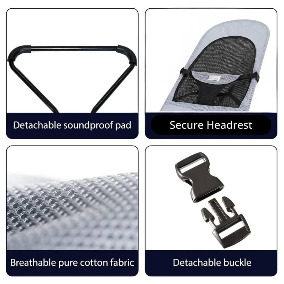 Portable Baby Bouncer Seat for Infants, 0-18 Months, 3 Modes of Use with Rocker & Stationary Options - Image 5