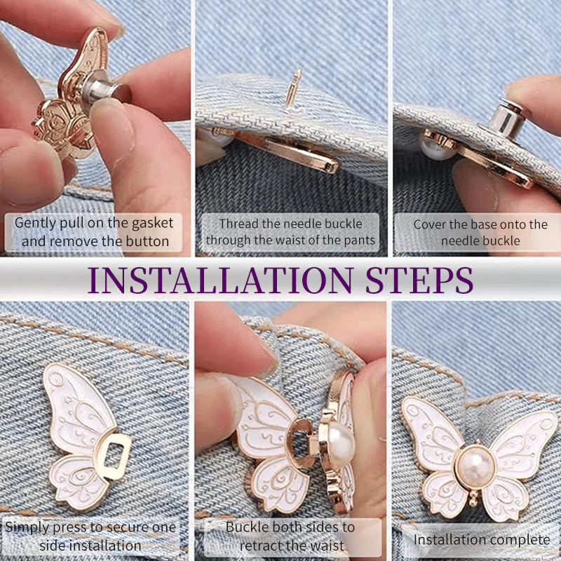 🦋 Pearl Butterfly Waist Buckle - Image 3