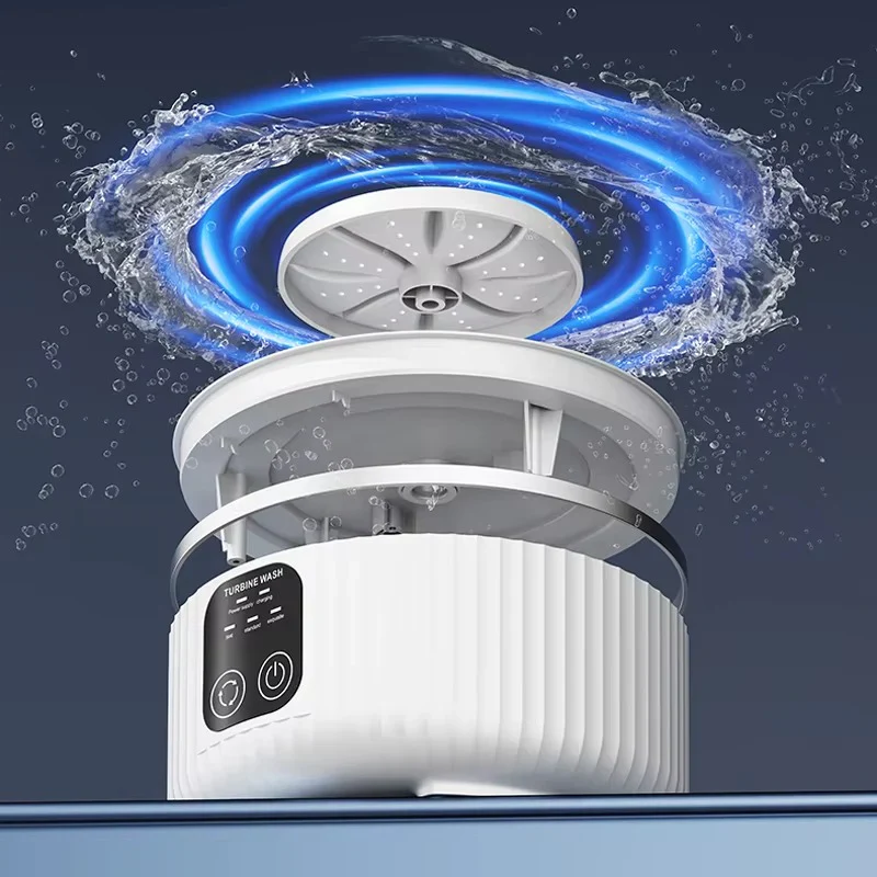 Cordless Portable Mini Washer – Rechargeable Travel Washing Machine for Underwear & Socks - Image 3