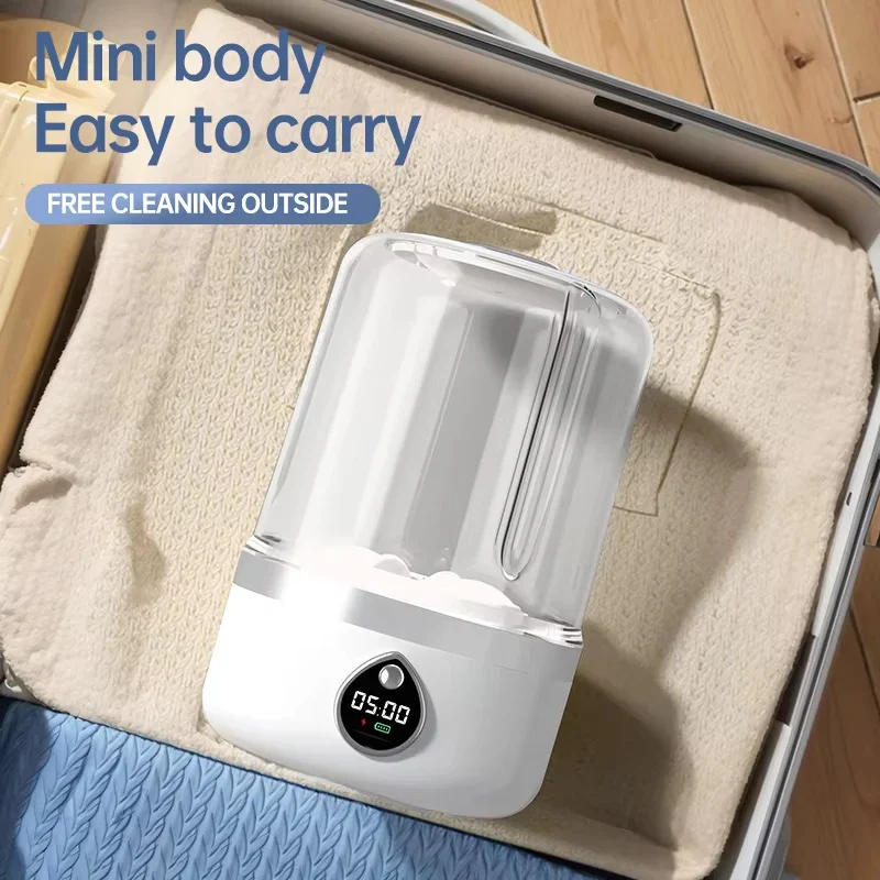Cordless Portable Mini Washer – Rechargeable Travel Washing Machine for Underwear & Socks - Image 7