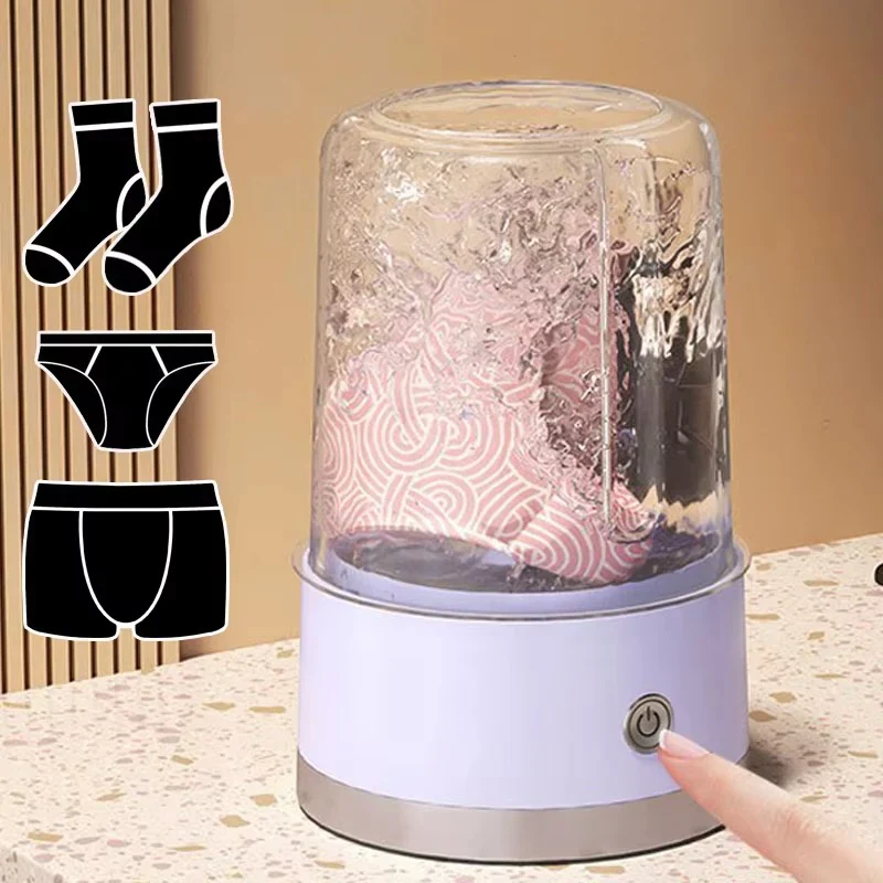 Cordless Portable Mini Washer – Rechargeable Travel Washing Machine for Underwear & Socks - Image 8