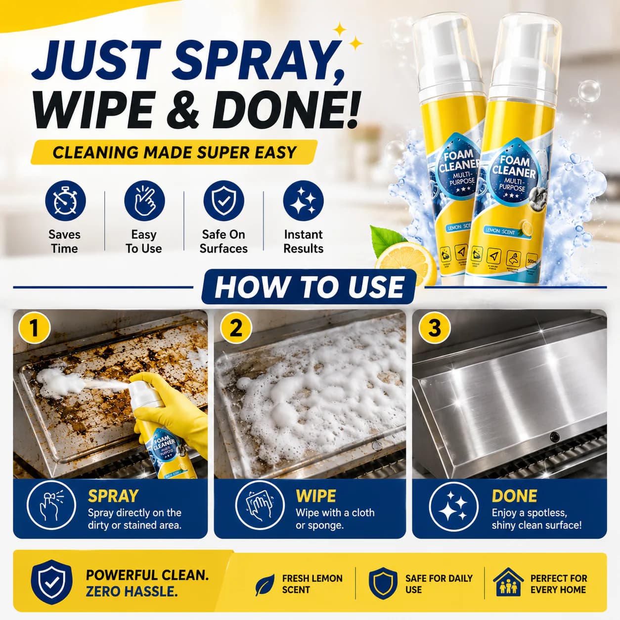 Heavy Duty All in One Multi-Purpose Stain Remover - Buy 1 Get 1 Free - Image 4