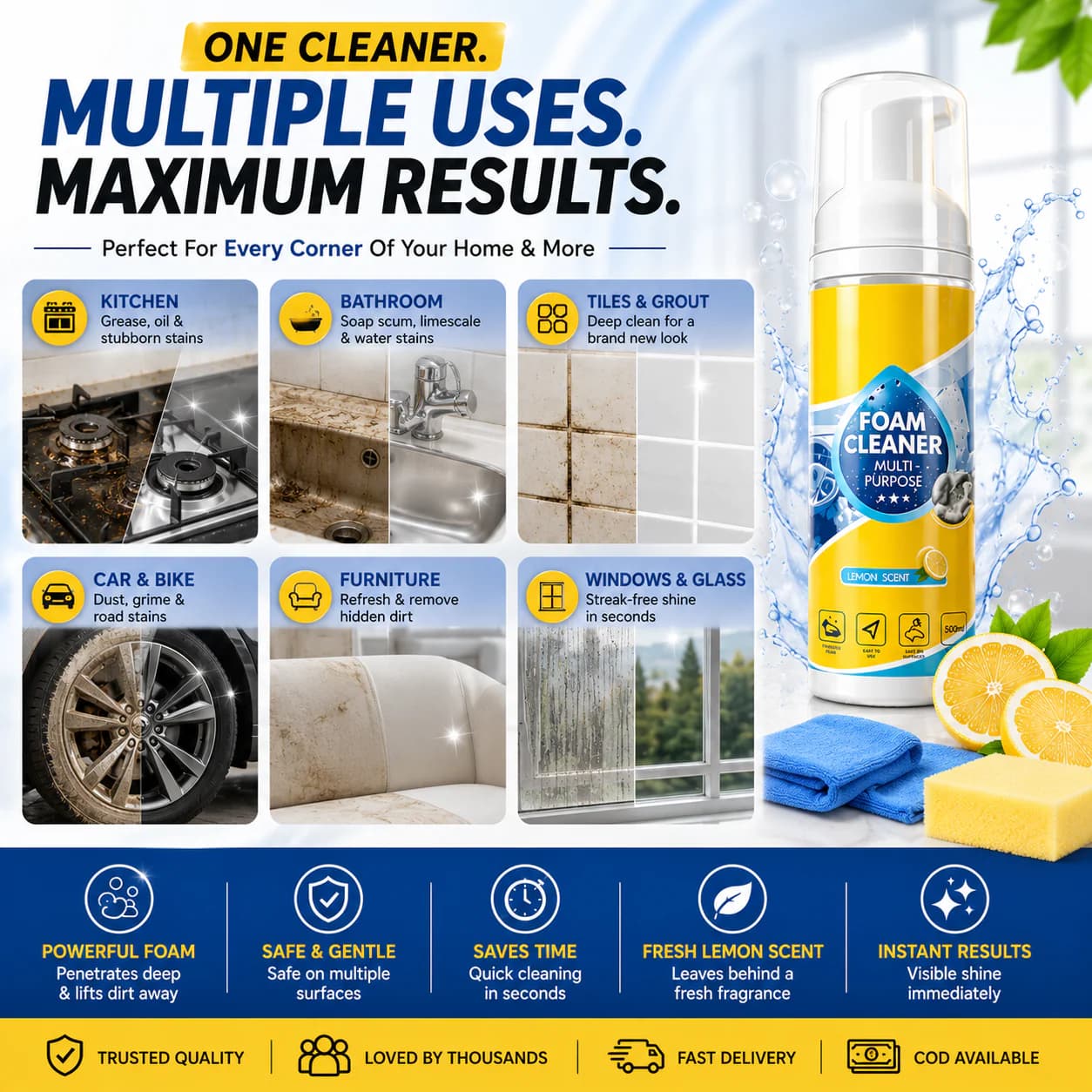 Heavy Duty All in One Multi-Purpose Stain Remover - Buy 1 Get 1 Free - Image 6