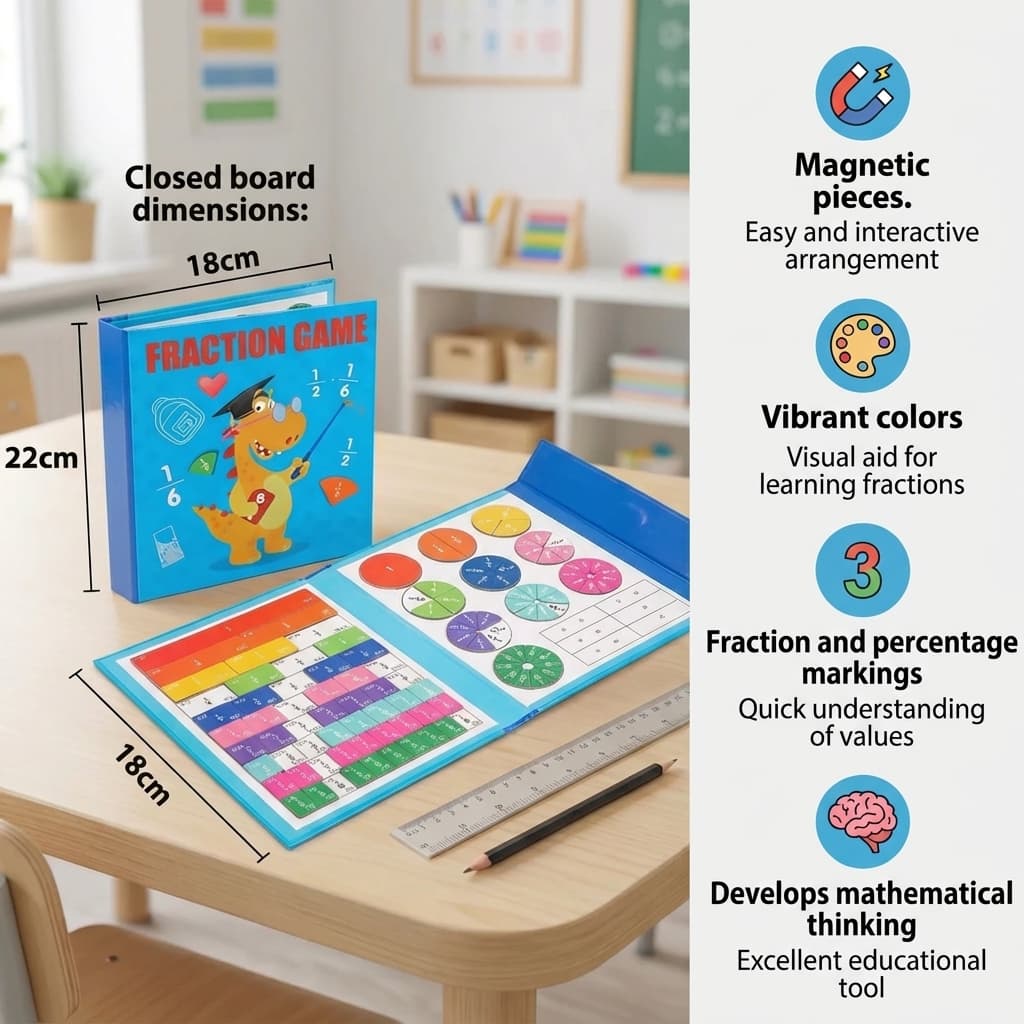 Magnetic Fractions Board for Kids - Image 5