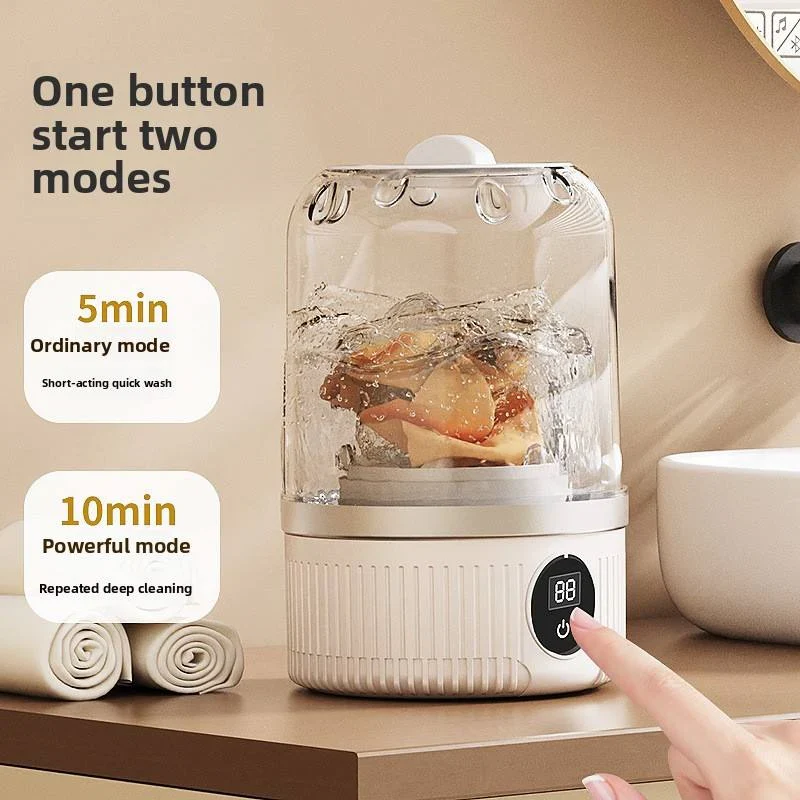 Premium Mini Underwear Washing Machine – Rechargeable Cordless Laundry Cup for Bras, Underwear & Socks - Image 4