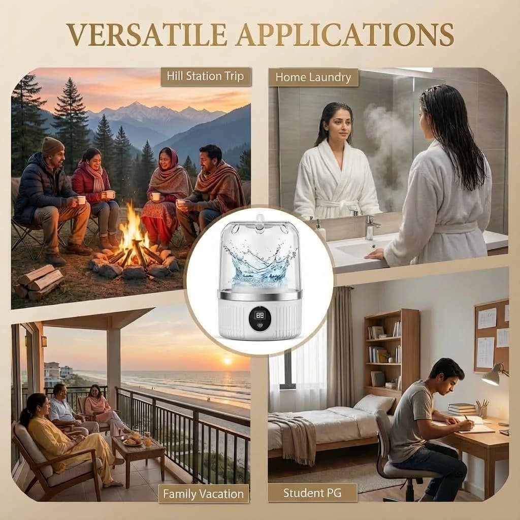 Premium Mini Underwear Washing Machine – Rechargeable Cordless Laundry Cup for Bras, Underwear & Socks - Image 9