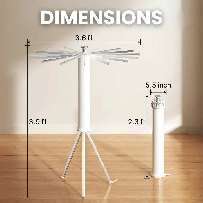 Space-Saving Octopus style Rotating Laundry Drying Rack | Heavy Quality | With Wheels - Image 5