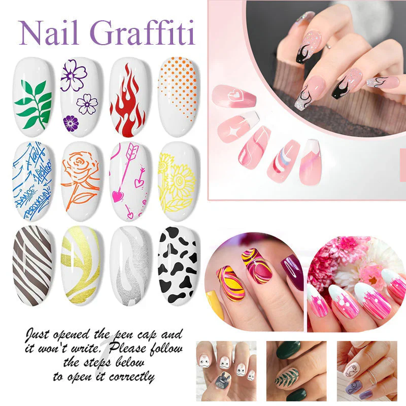 MagicMani™ - 12 Colors Nail Art Pen Marker Set for Creative Designs 💅🎨 - Image 4