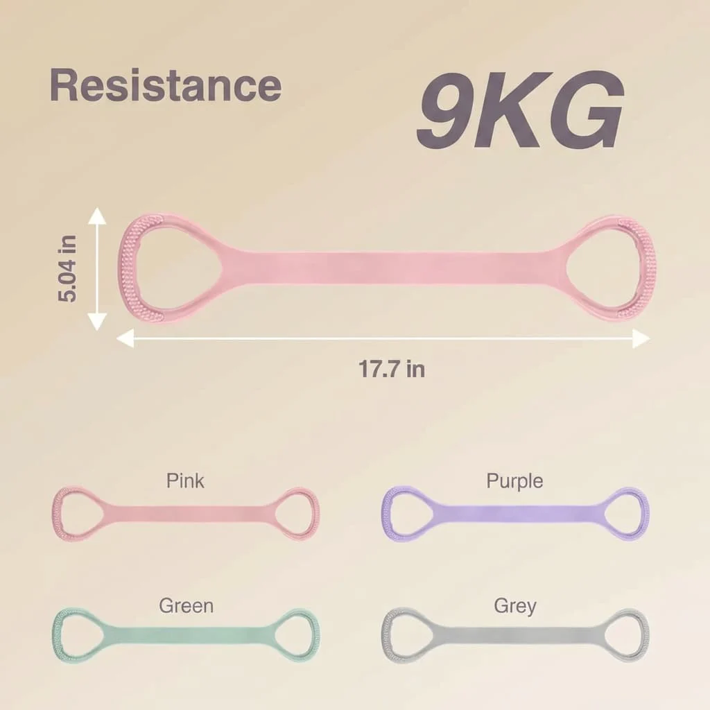 Figure 8 Silicone Resistance Exercise Bands (Pack of 2) - Image 8