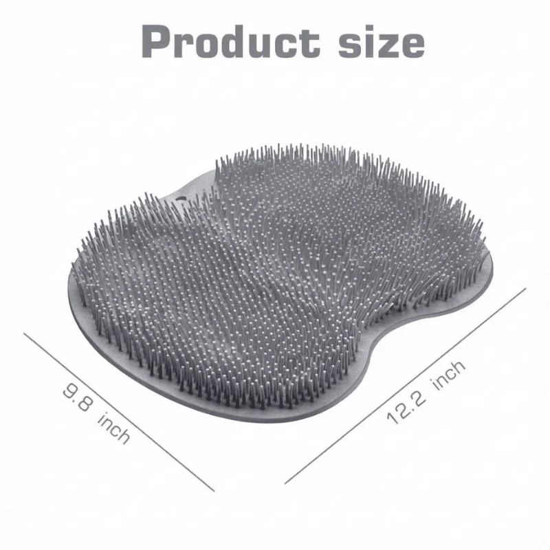 Silicone Shower Foot Scrubber Mat with Wall-Mounted Suction Cups. - Image 6