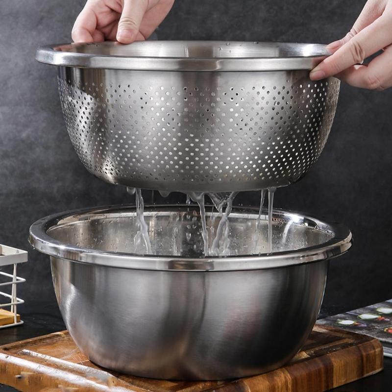 3-in-1 Multifunctional Stainless Steel Basin Set - Image 4