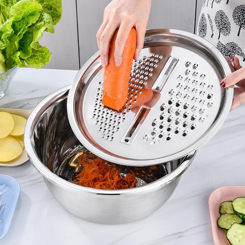 3-in-1 Multifunctional Stainless Steel Basin Set - Image 5