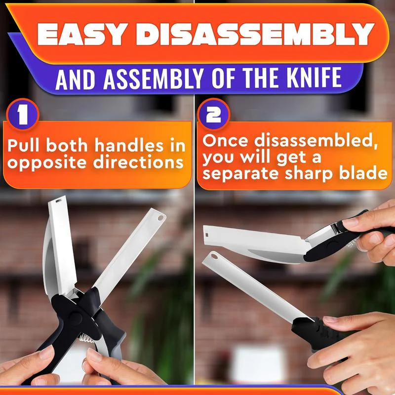 2-in-1 Smart Knife + Cutting Board Kitchen Cutter - Image 5