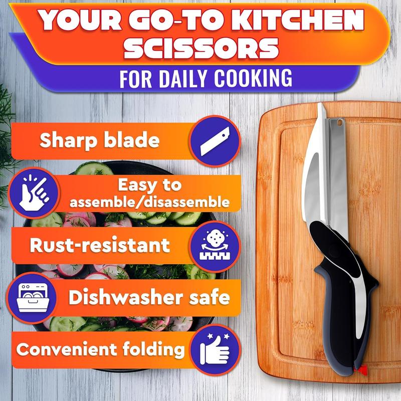 2-in-1 Smart Knife + Cutting Board Kitchen Cutter - Image 6