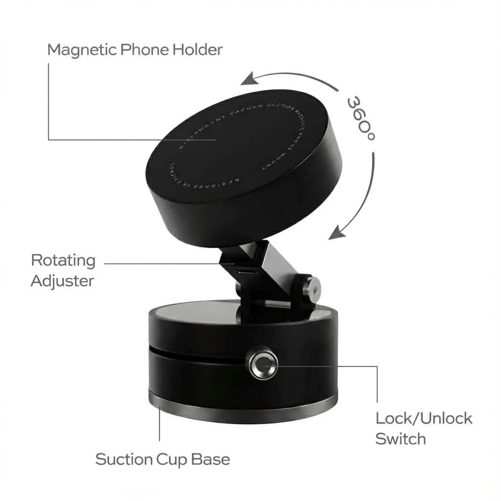 MagGrip Vacuum Mount (All iPhones, Android and Cases Compatible) - Image 6